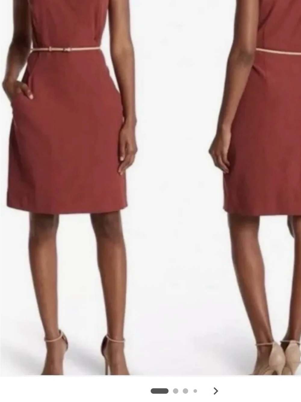 MM Lafleur Felisa Dress in Brick Red